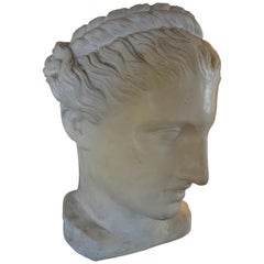 French Neoclassical Style Plaster Bust