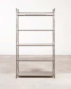 Étagère en acier à six niveaux de style néoclassique français