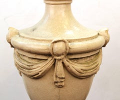 French Neoclassical Style Stone Urns