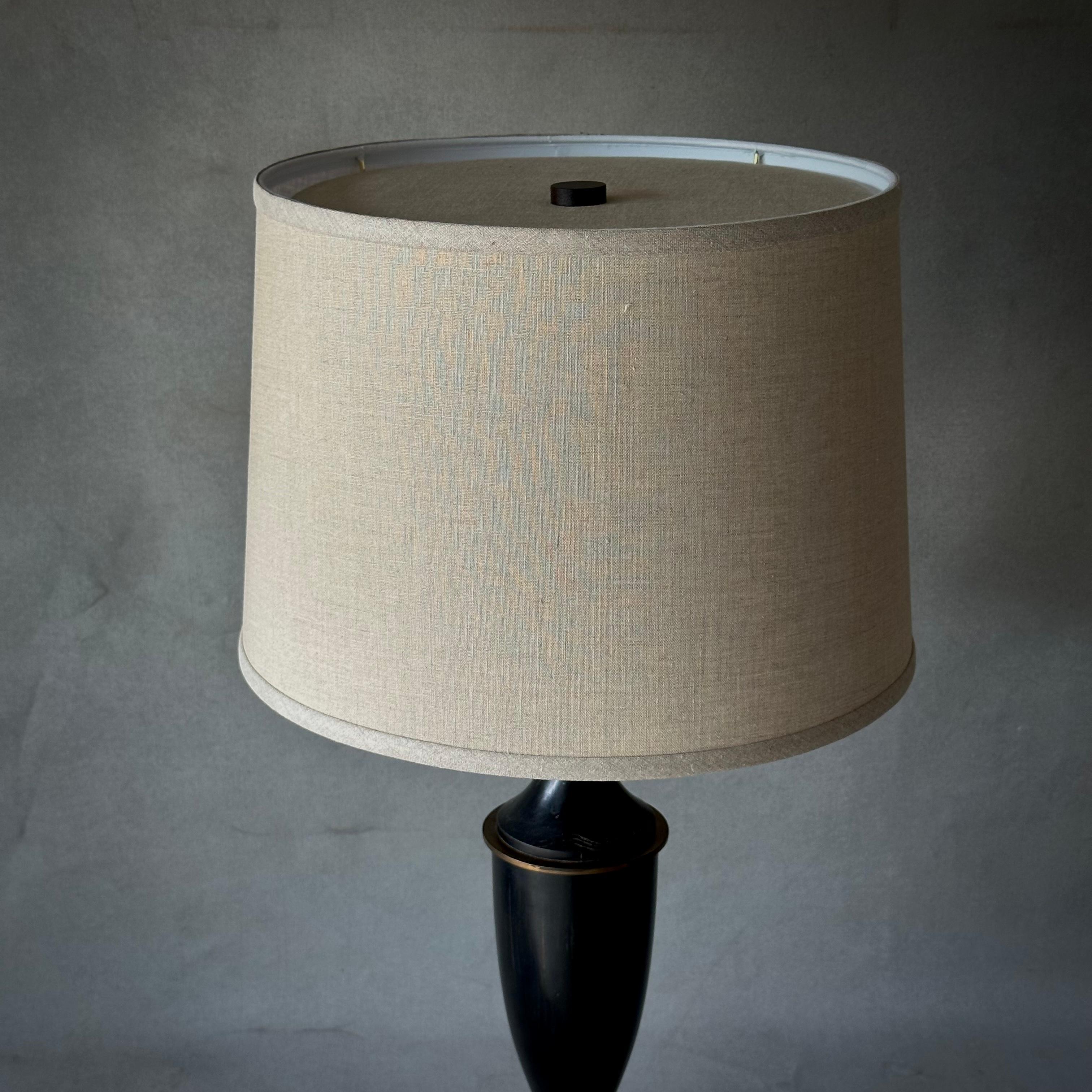 Linen French Neoclassical Table Lamp