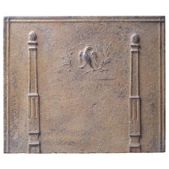 French Neoclassical 'The Eagle of Napoleon' Fireback, 19th Century