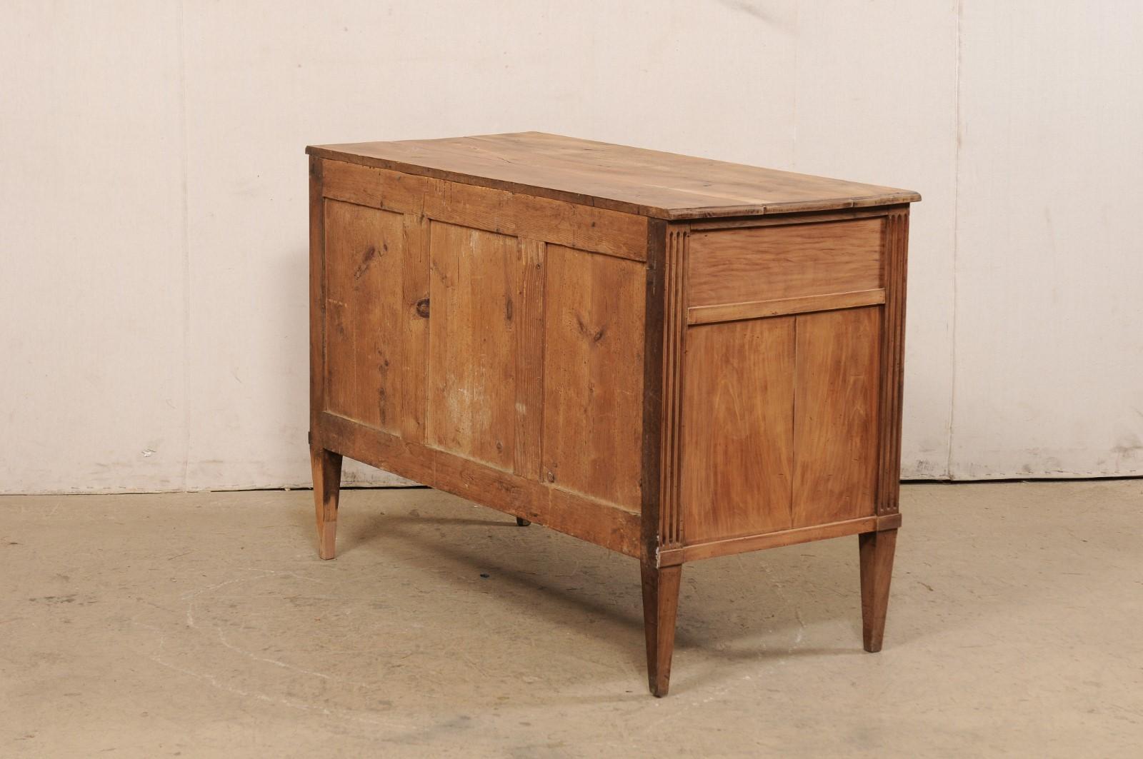 French Neoclassical Wooden Commode w/Brass Trim, 19th C. For Sale 4
