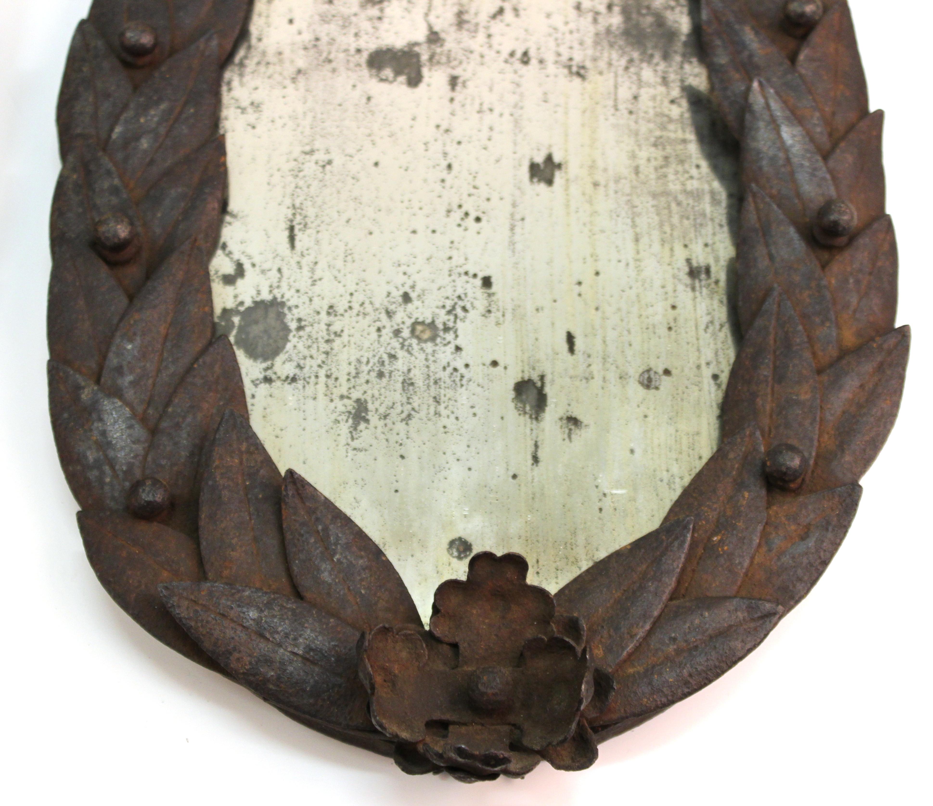 laurel leaf mirror