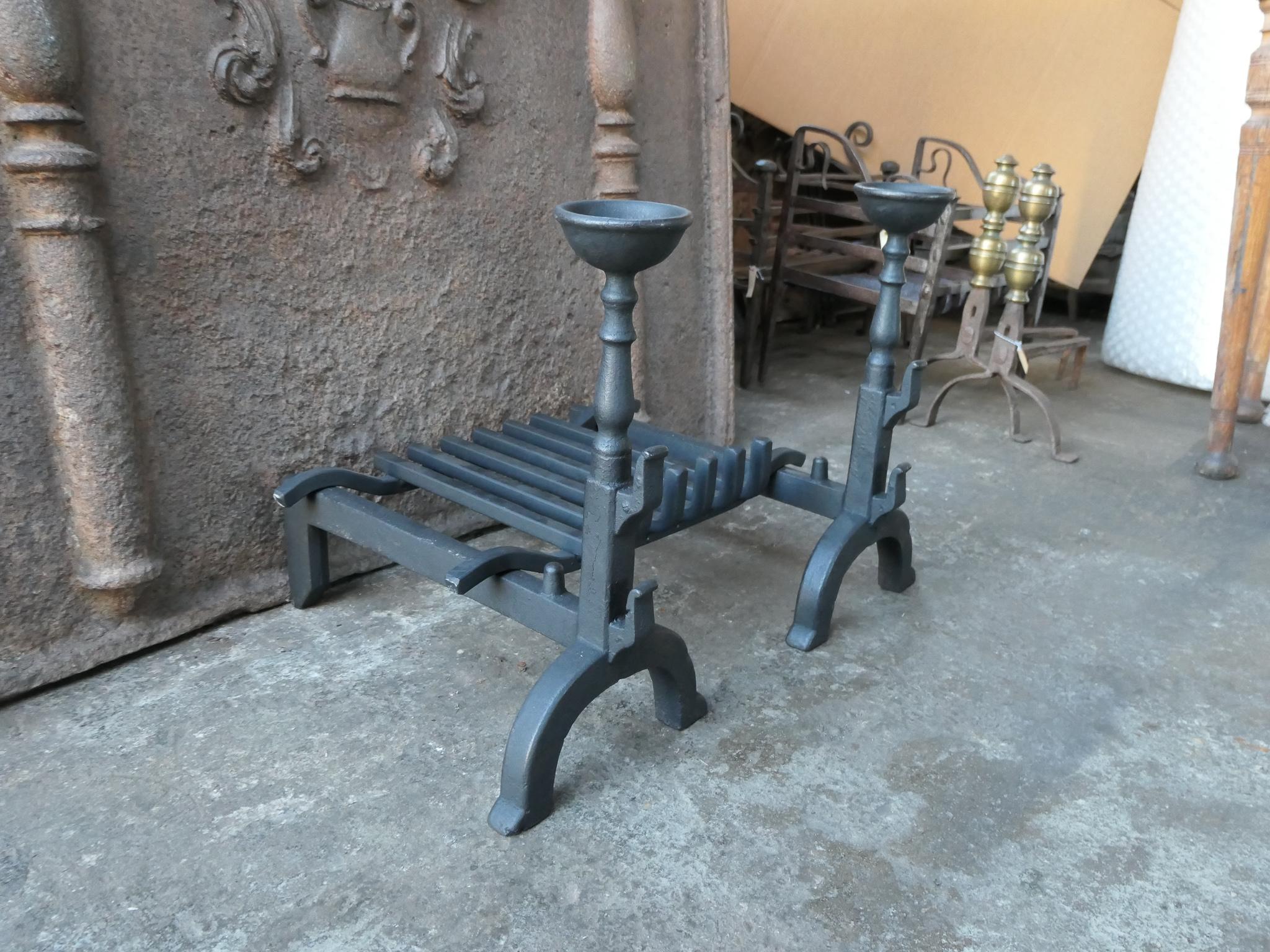 French Neogothic Fire Grate, Fireplace Grate For Sale 4