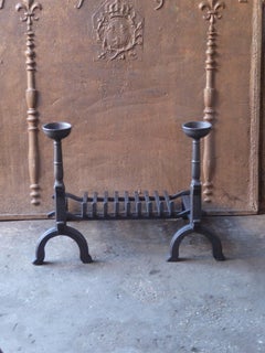 French Neogothic Fire Grate, Fireplace Grate