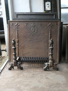 French Neogothic Fire Grate, Fireplace Grate