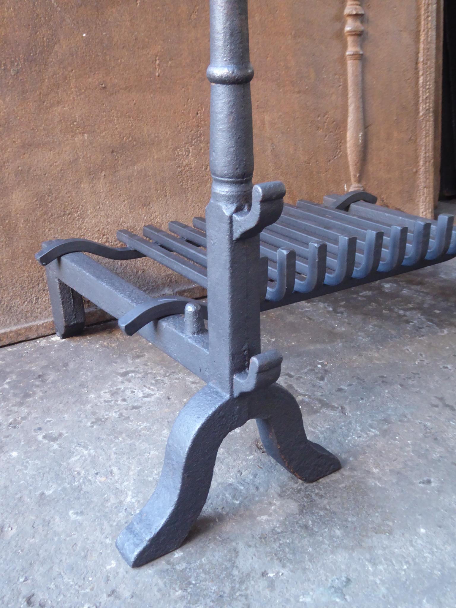 French Neogothic Fire Grate, Fireplace Grate For Sale 2