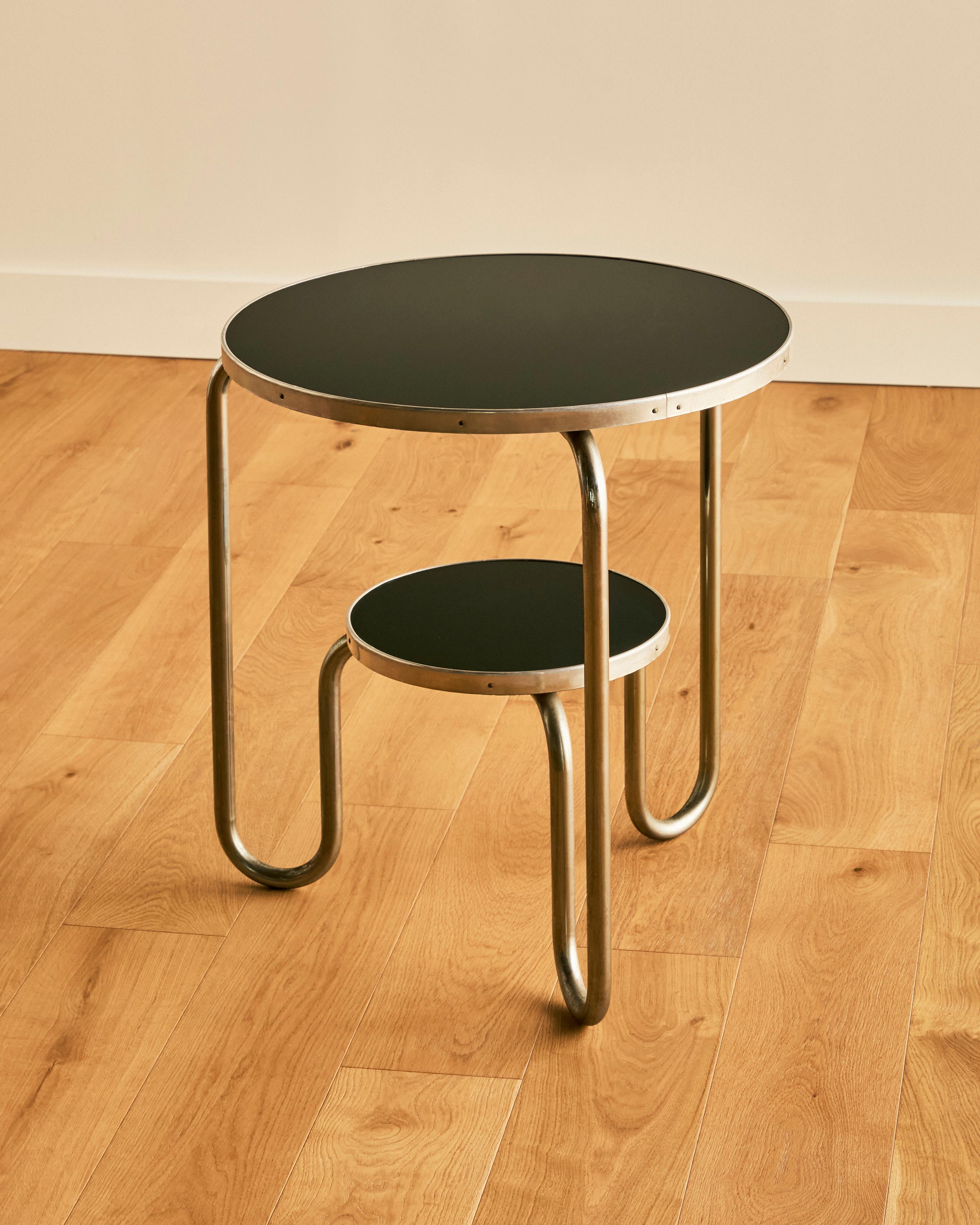 Français French Nickel Over Iron Occasional Table c. 1940 en vente