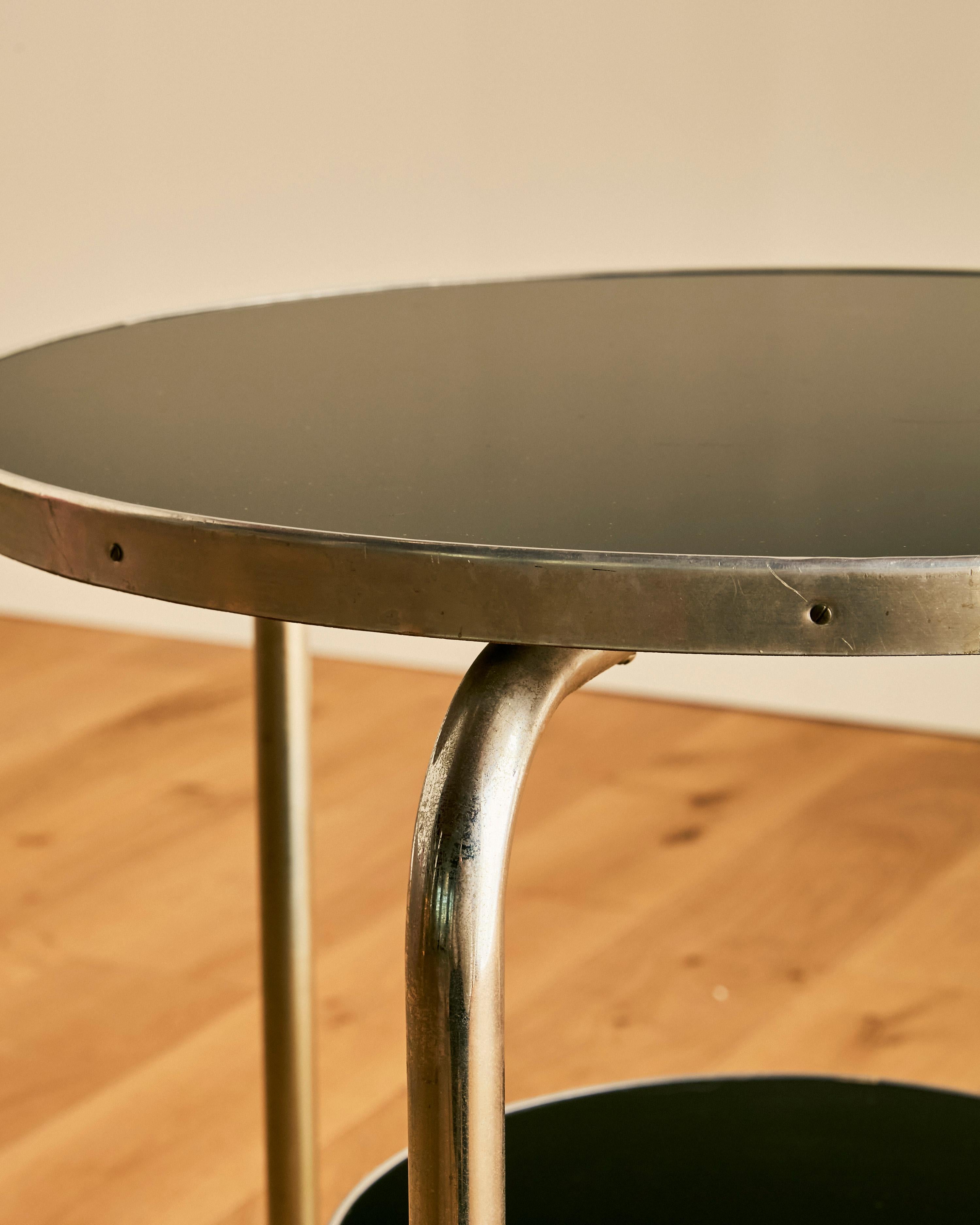 French Nickel Over Iron Occasional Table c. 1940 en vente 3