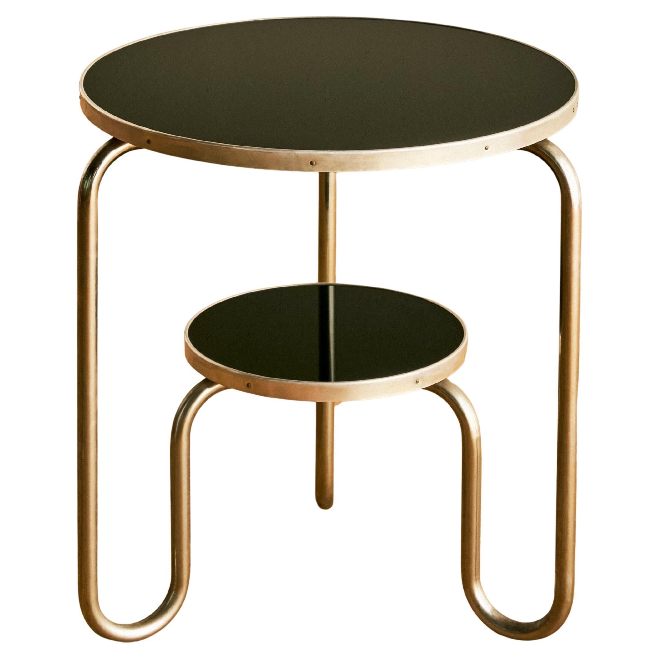 French Nickel Over Iron Occasional Table c. 1940 en vente