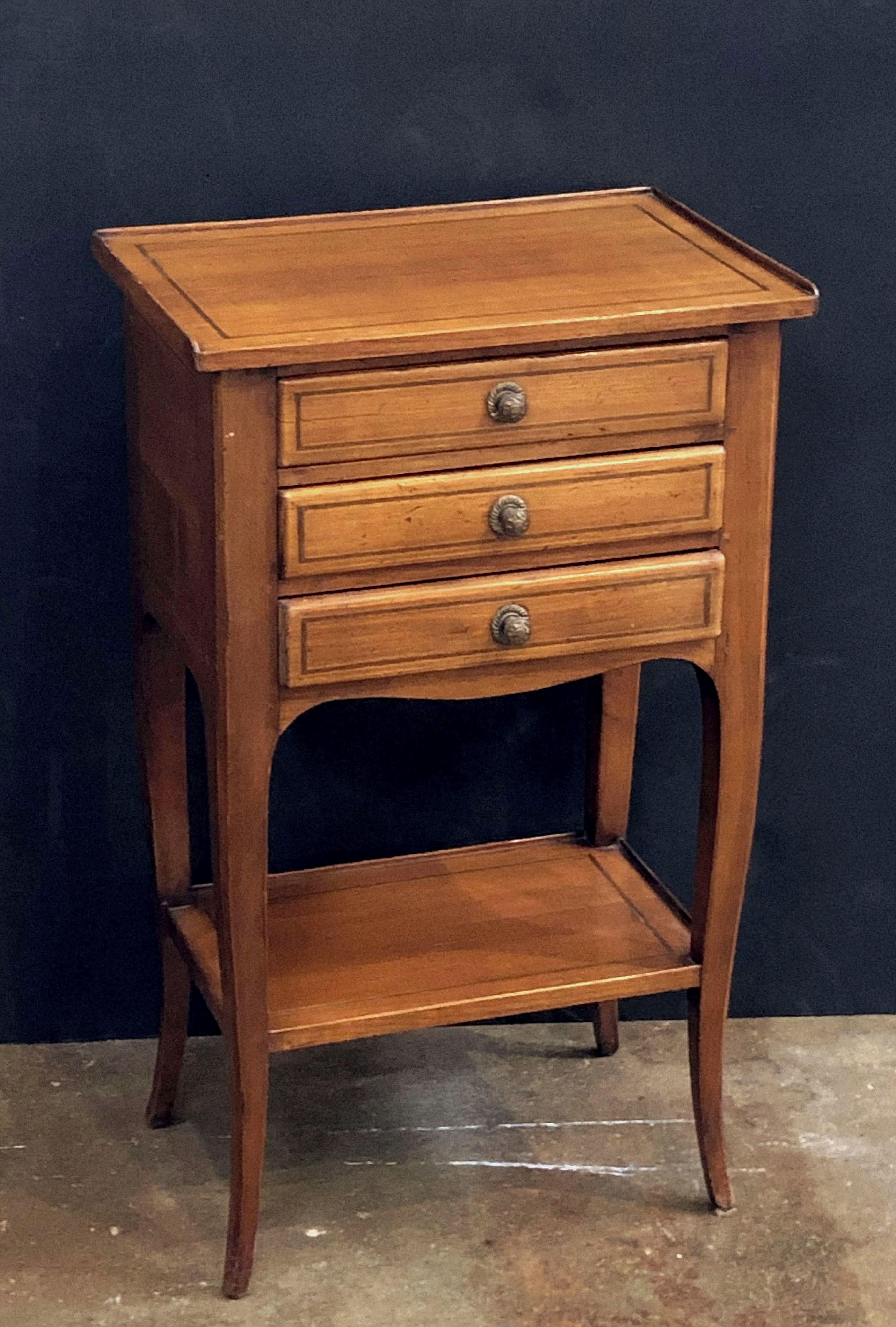 French Nightstands or Side Tables of Chestnut 'Priced as a Pair' 6