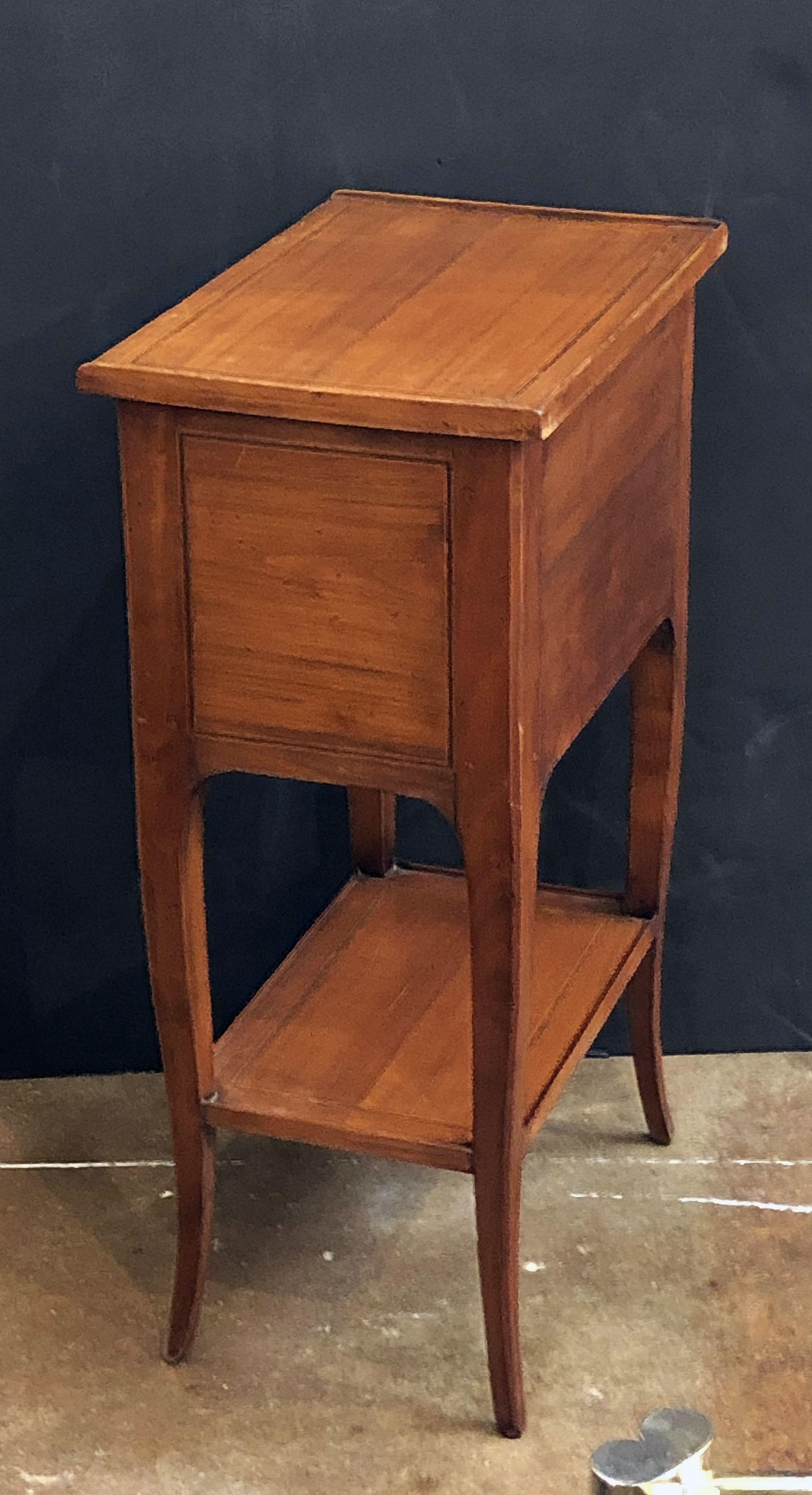 French Nightstands or Side Tables of Chestnut 'Priced as a Pair' 10