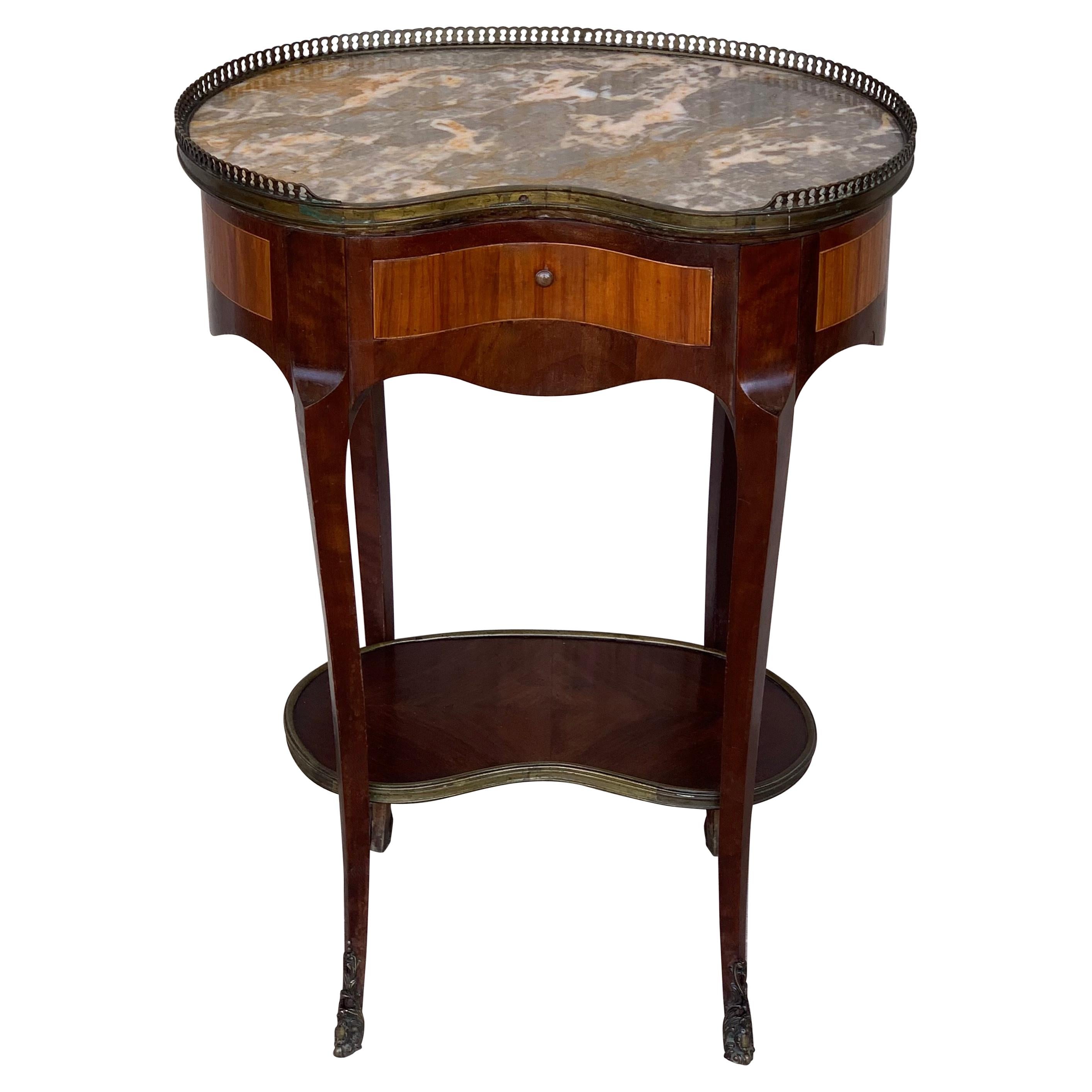 French Nightstand or Side Cabinet Tables Louis XVI Style