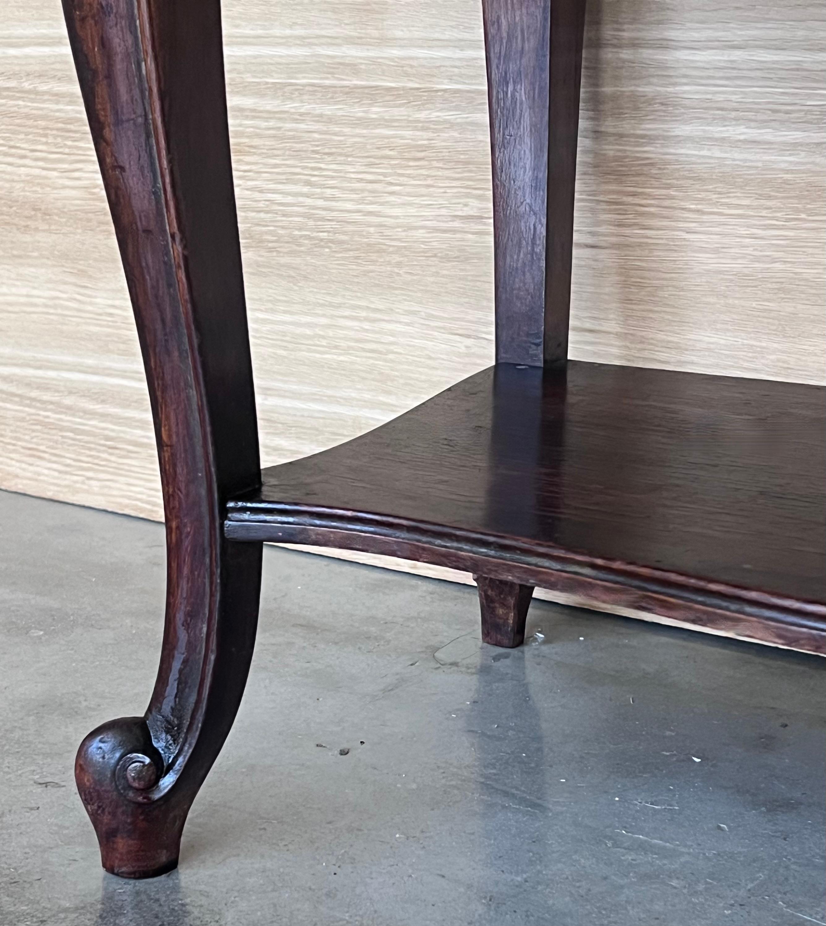 Comodini francesi con cassetti e gambe cabriole, 1900, Set di 2 in vendita 6