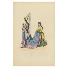 Antique French Nobility of the Middle Ages, Engraved and Published in 1847