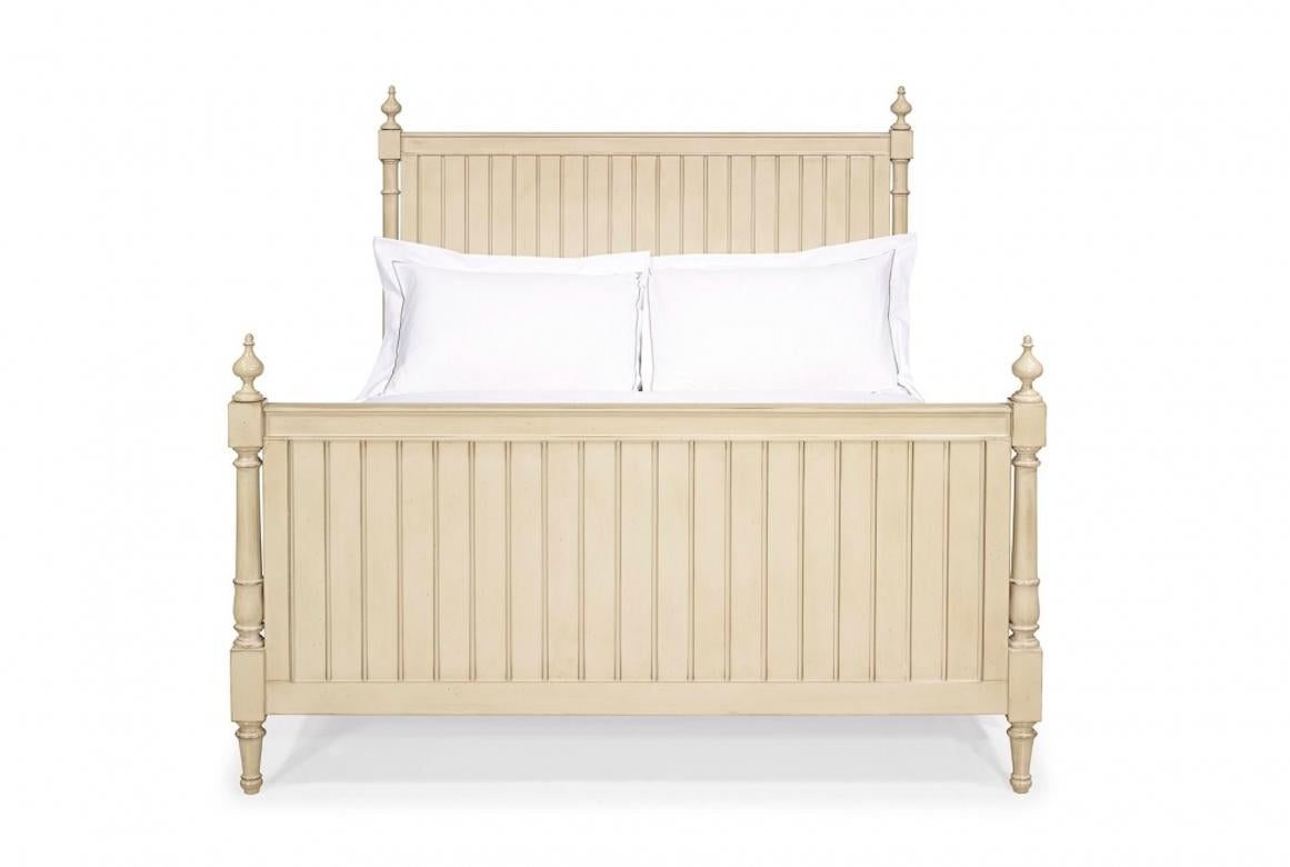 Wood French Norbert Bed Frame, 20th Century For Sale