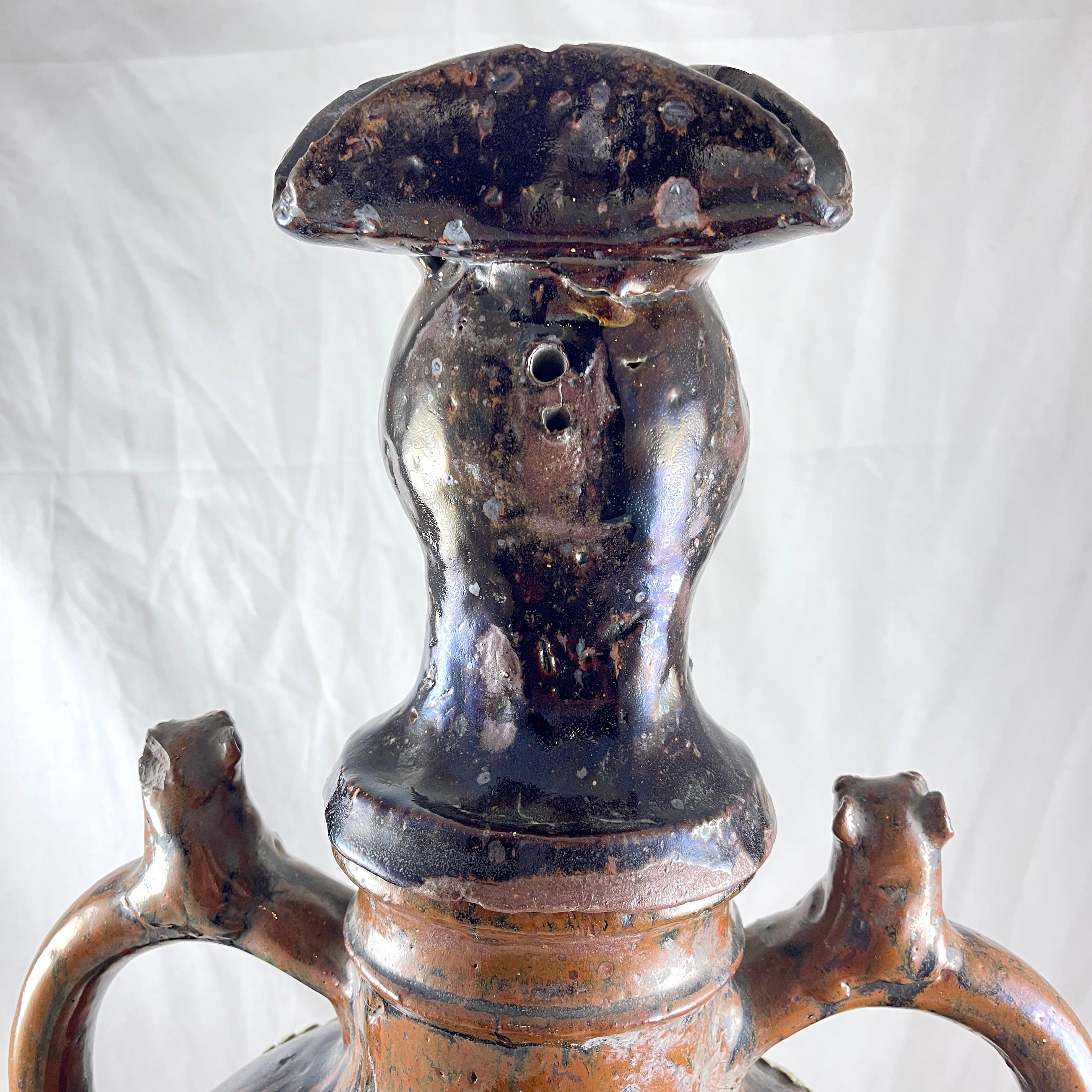 French Normandy Vindefontaine Kaolin Beverage Fountain,  Mid 19th C. For Sale 8