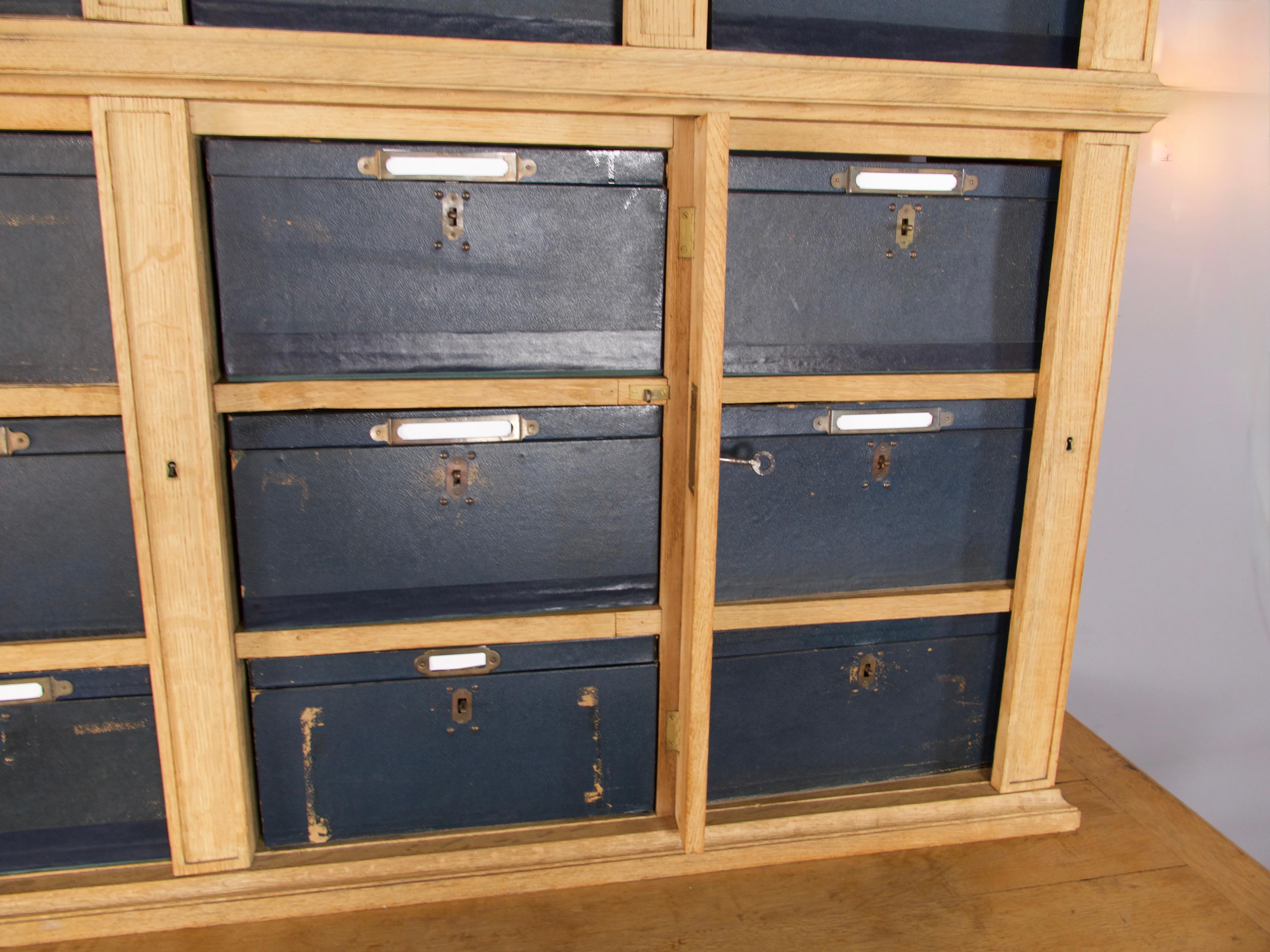 Mid-19th Century French Notary Cabinet For Sale