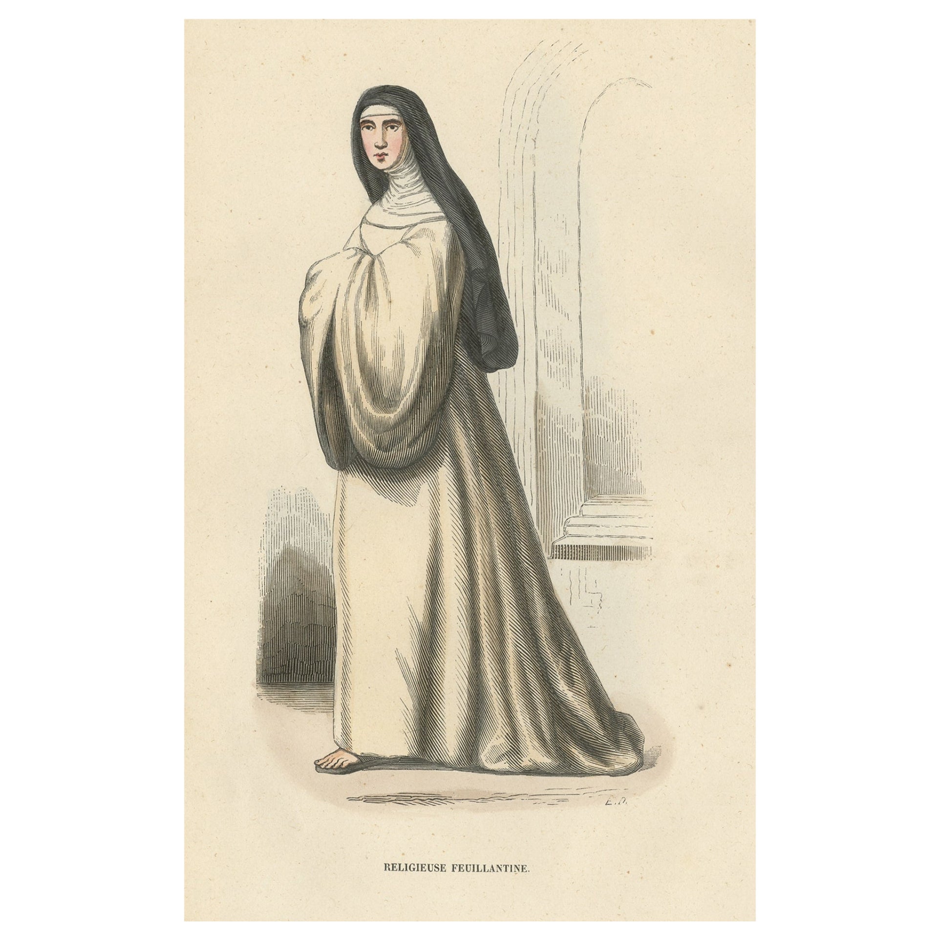 Nun of the Order of Feuillantines, un ecclésiastique catholique, 1845 en vente