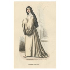 Nun of the Order of Feuillantines, un ecclésiastique catholique, 1845