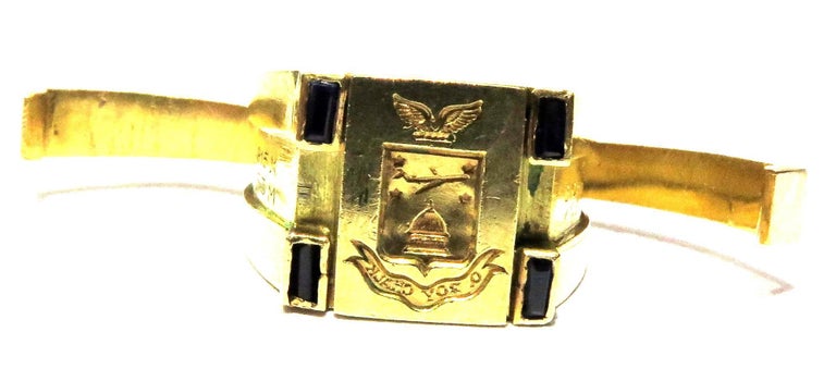 French O Roy Chalk Washington Capital Dome Gold Crest Multi Compartment