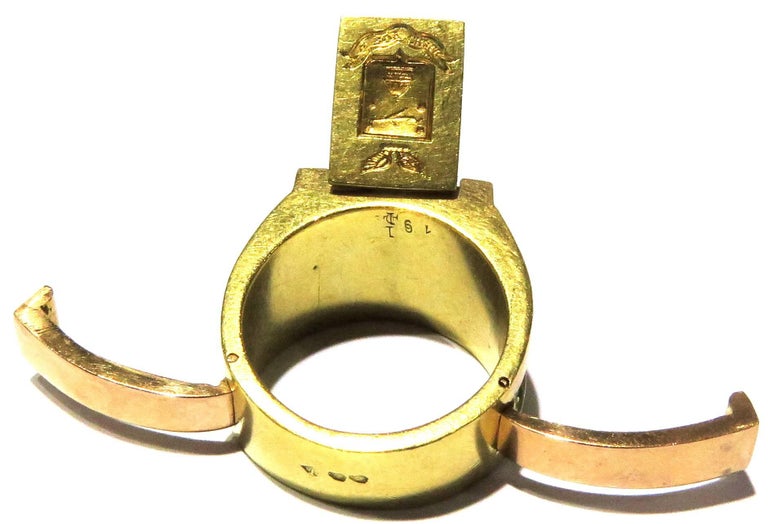 French O Roy Chalk Washington Capital Dome Gold Crest Multi Compartment