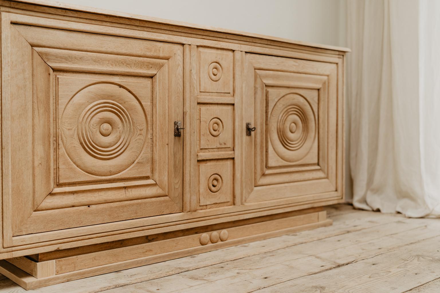 Quality piece of oak furniture, made during the 1940s in France.