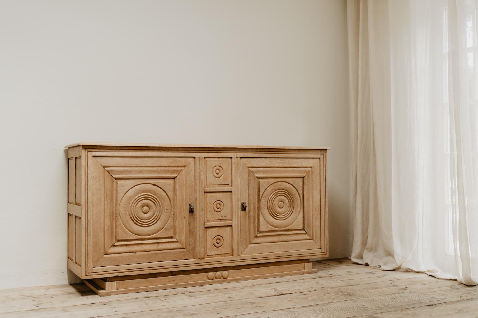 20th Century French Oak 1940s Cabinet