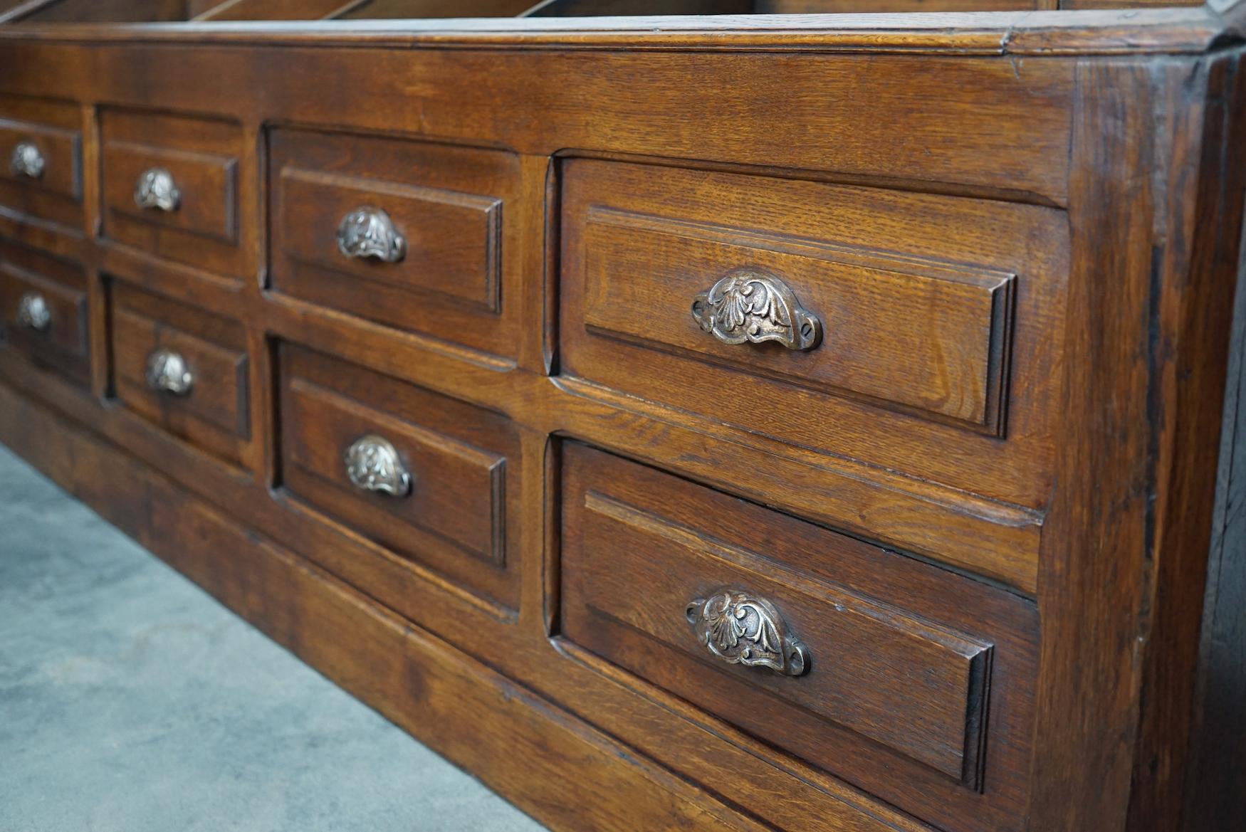 French Oak 19th Century General Store Shop / Display Cabinet or Counter 3