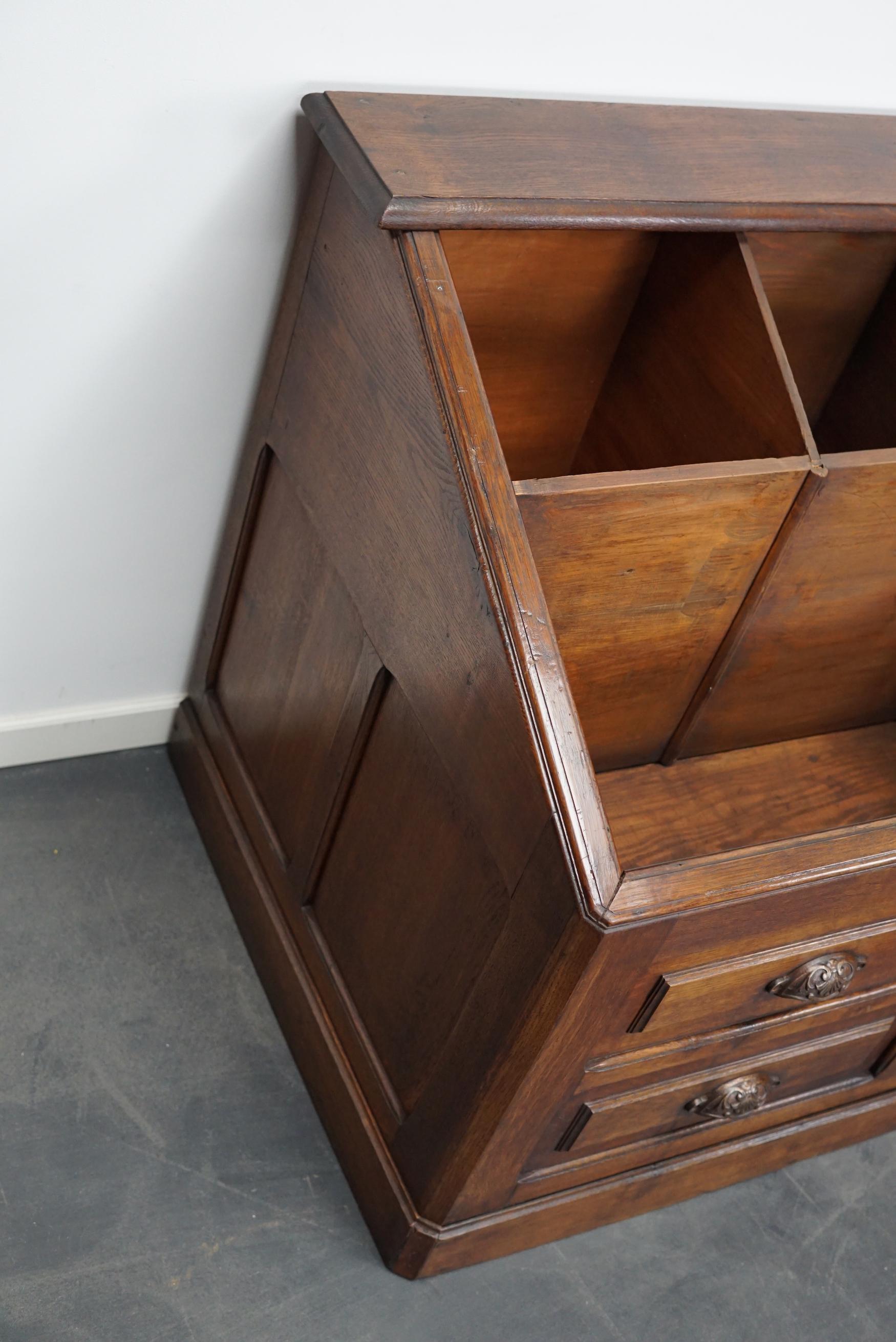 French Oak 19th Century General Store Shop / Display Cabinet or Counter 11