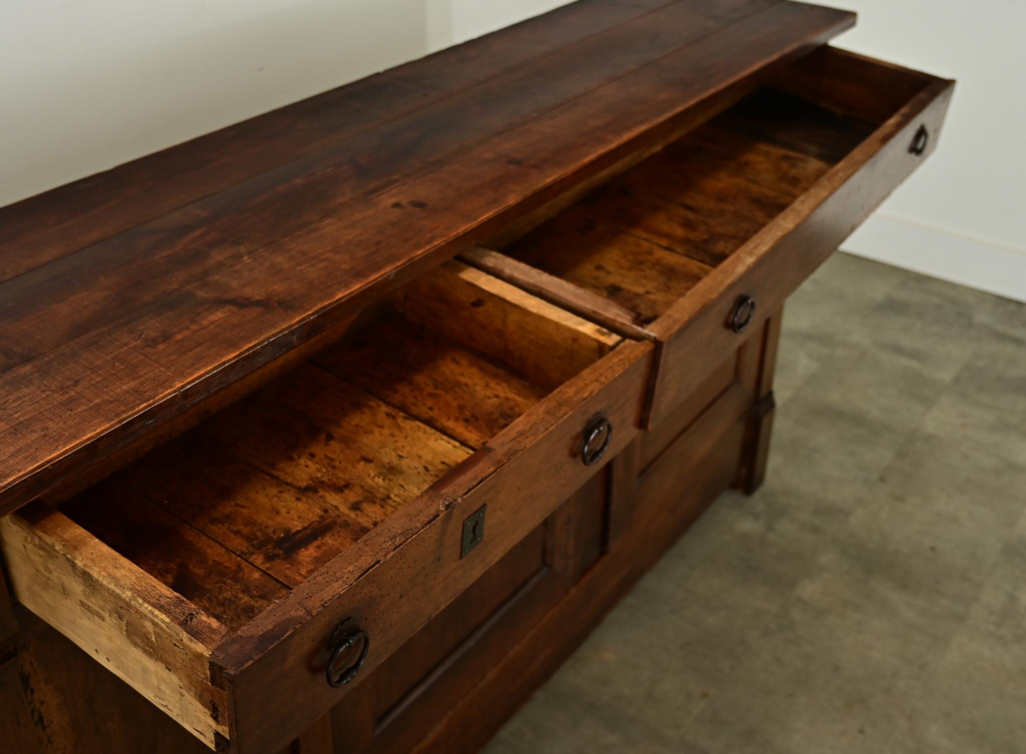 French Oak 19th Century Narrow Enfilade 1
