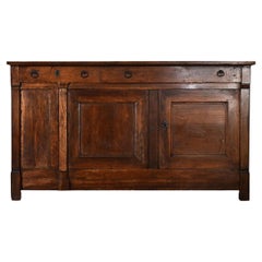 French Oak 19th Century Narrow Enfilade