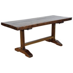 French Oak and Chestnut Monastery Table, Early 18th Century
