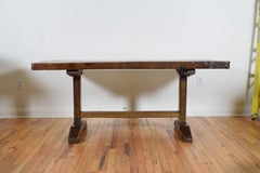 French Oak and Chestnut Monastery Table, Early 18th Century