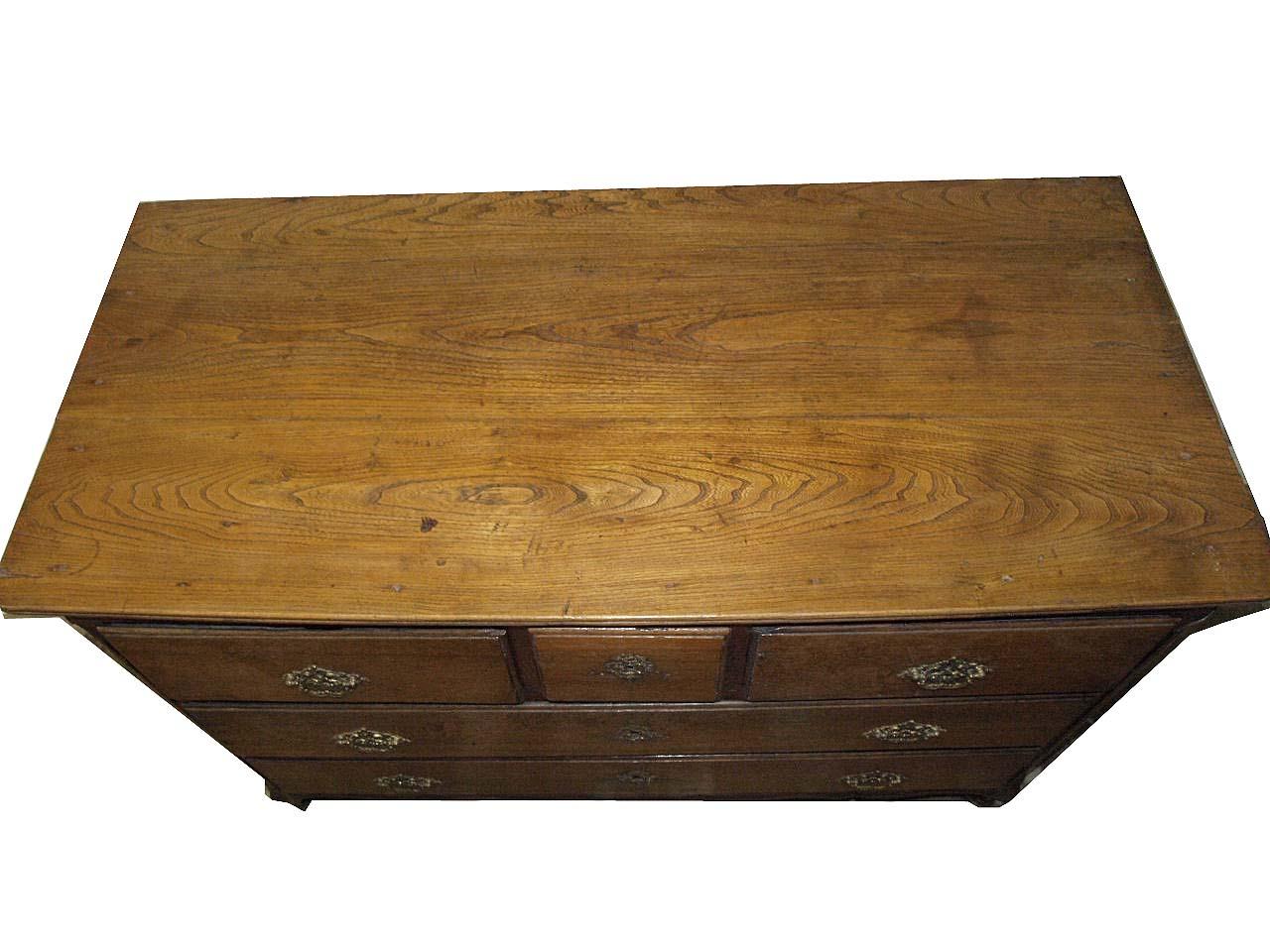 French Oak and Elm Commode For Sale 3