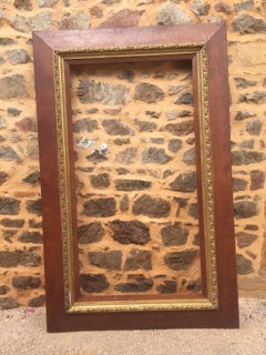 French Oak and Golden Moulding Picture Frame, 1900s