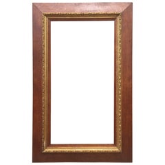 French Oak and Golden Moulding Picture Frame, 1900s