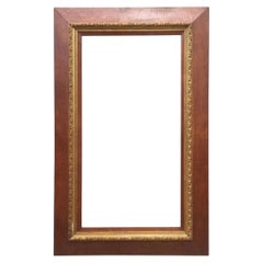 French Oak and Golden Moulding Picture Frame, 1900s