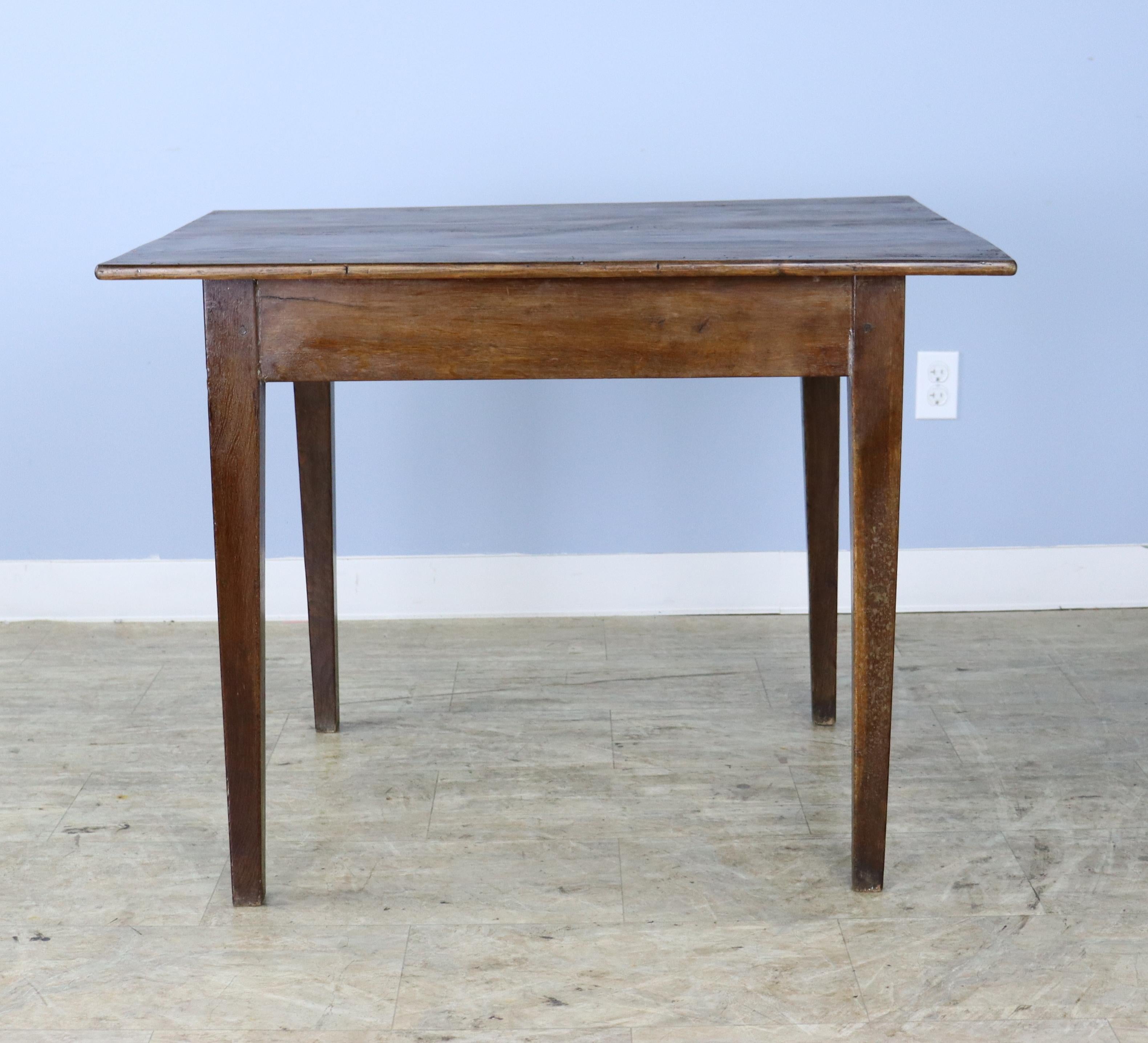 French Oak and Pine Country Side Table or Small Desk 1