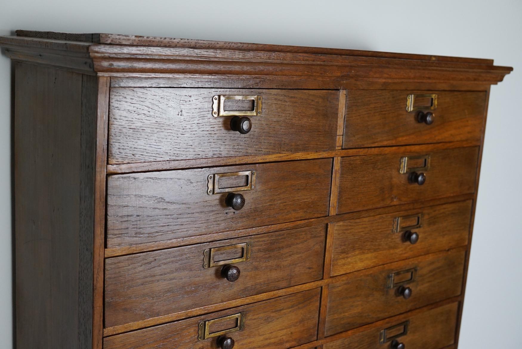 French Oak and Pine Jewelers / Watchmakers Cabinet, Early 20th Century For Sale 3