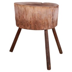 French Oak and Walnut Lamp Table