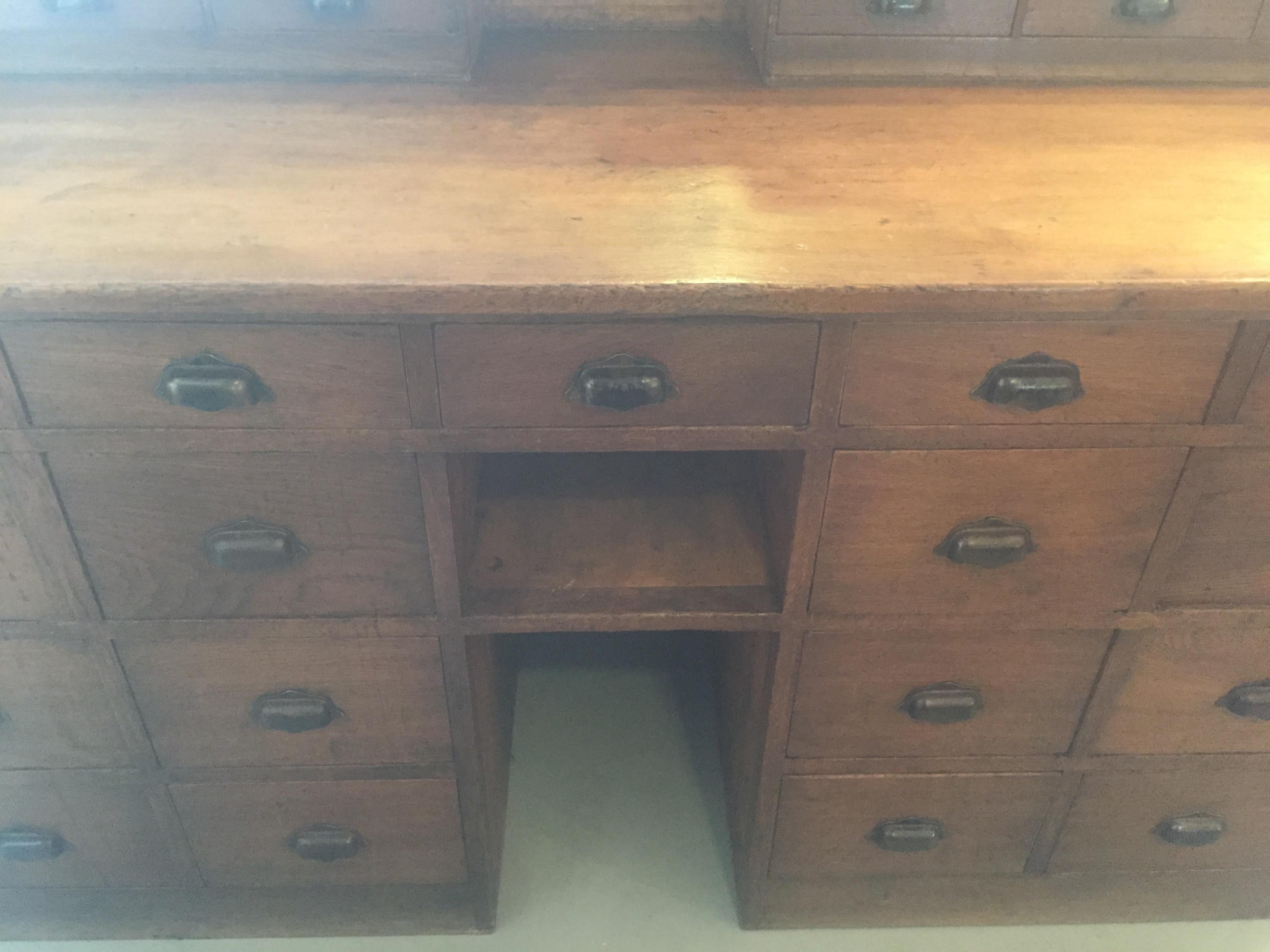 French Oak Antique Apothecary Cabinet, Pharmacy Cabinet, 1900s 1