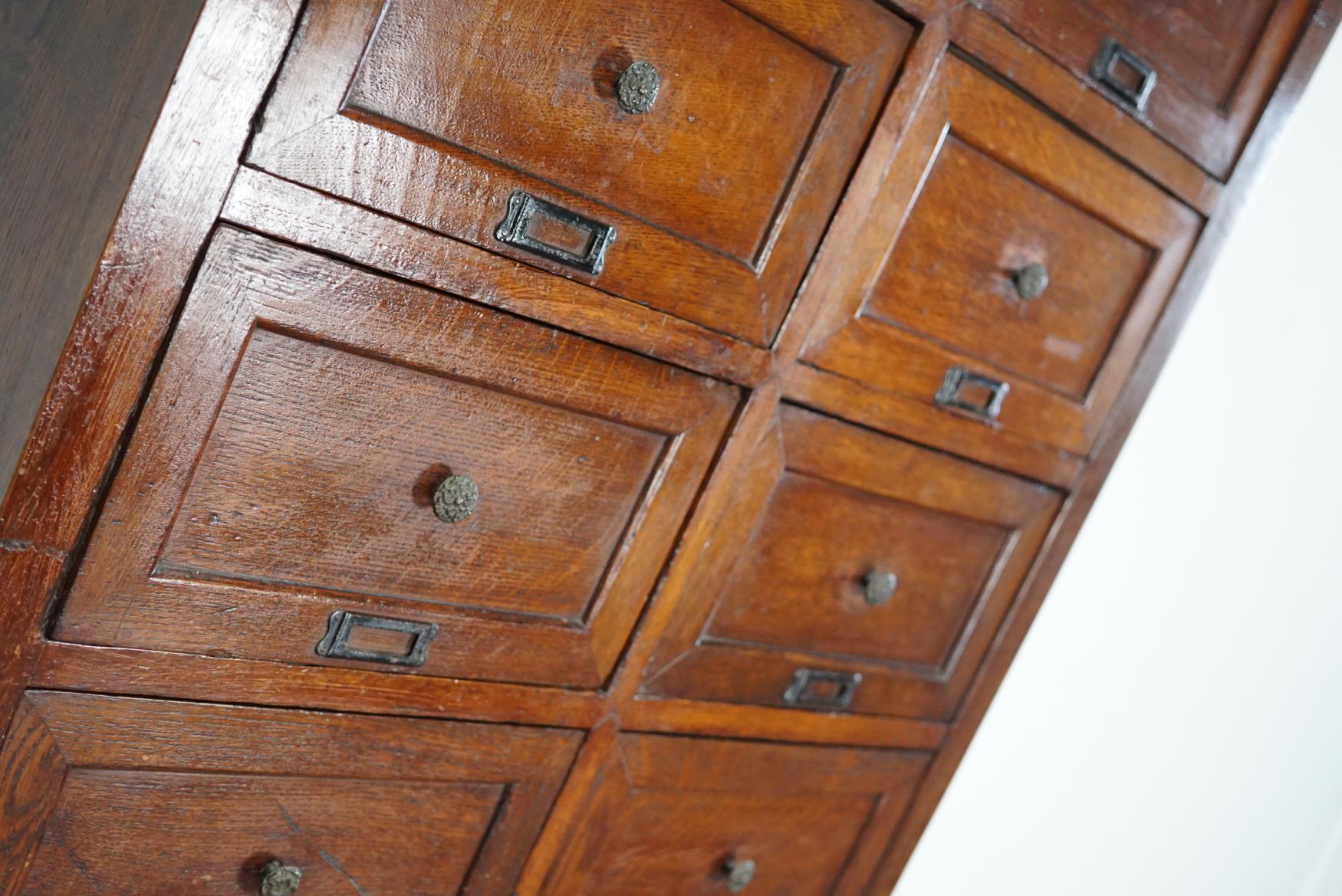 French Oak Apothecary Cabinet, 1870s 3