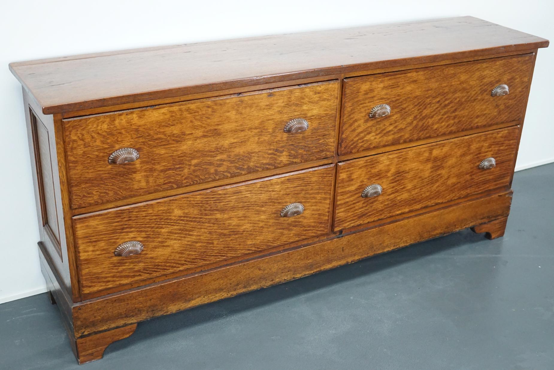 French Oak Apothecary Cabinet, 1890s In Good Condition In Nijmegen, NL