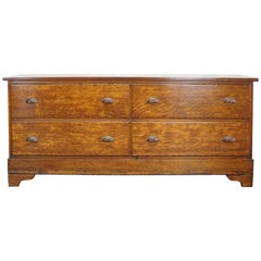 Antique French Oak Apothecary Cabinet, 1890s