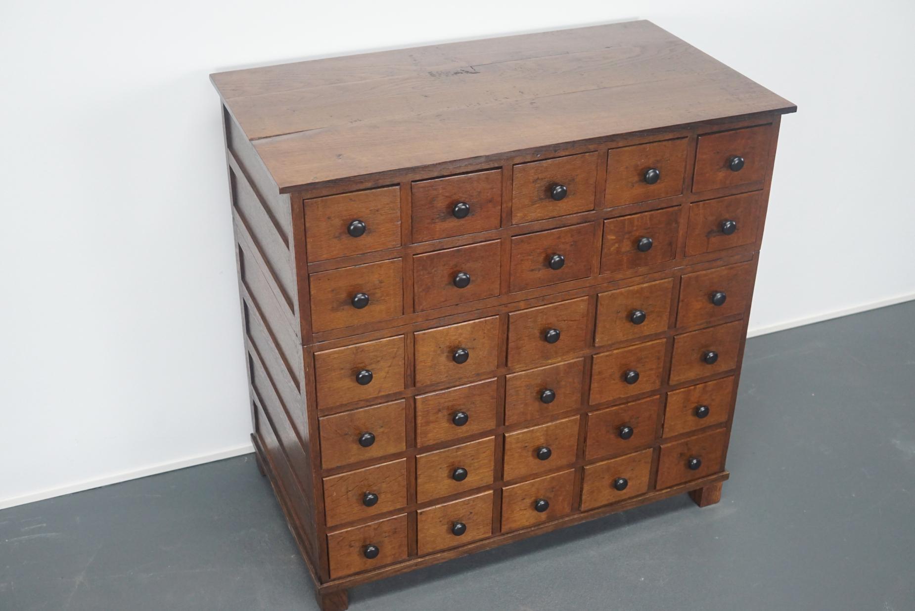 French Oak Apothecary Cabinet, 1930s 5