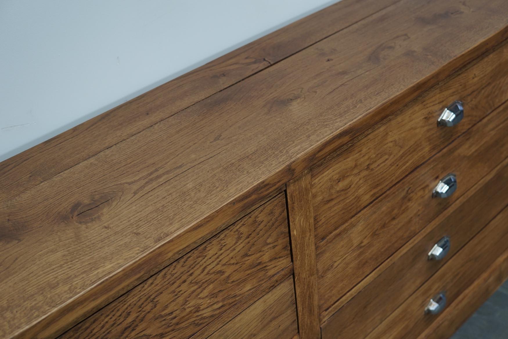 French Oak Apothecary Cabinet, 1930s In Good Condition In Nijmegen, NL