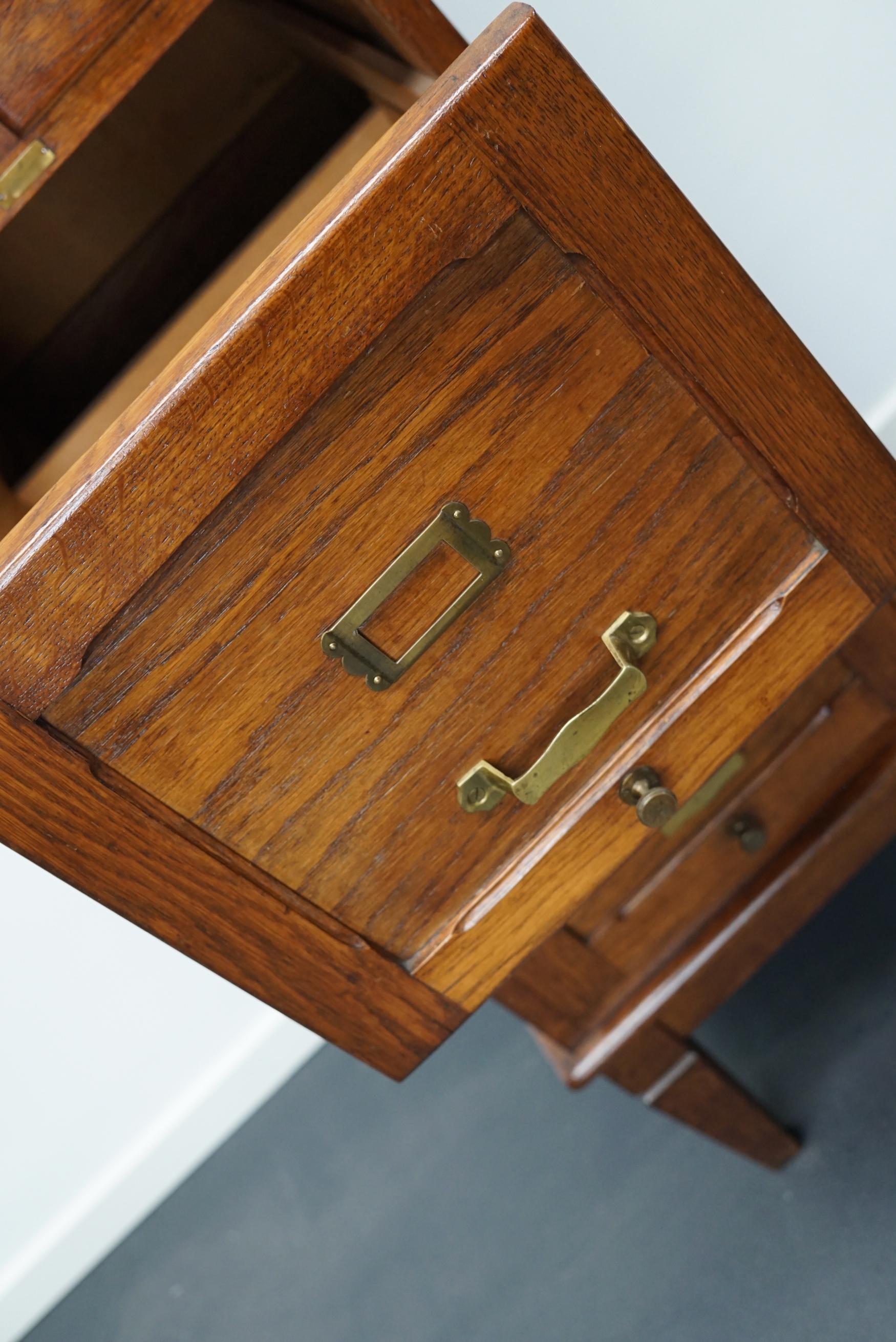 French Oak Apothecary Cabinet / Filing Cabinet, 1920s 9