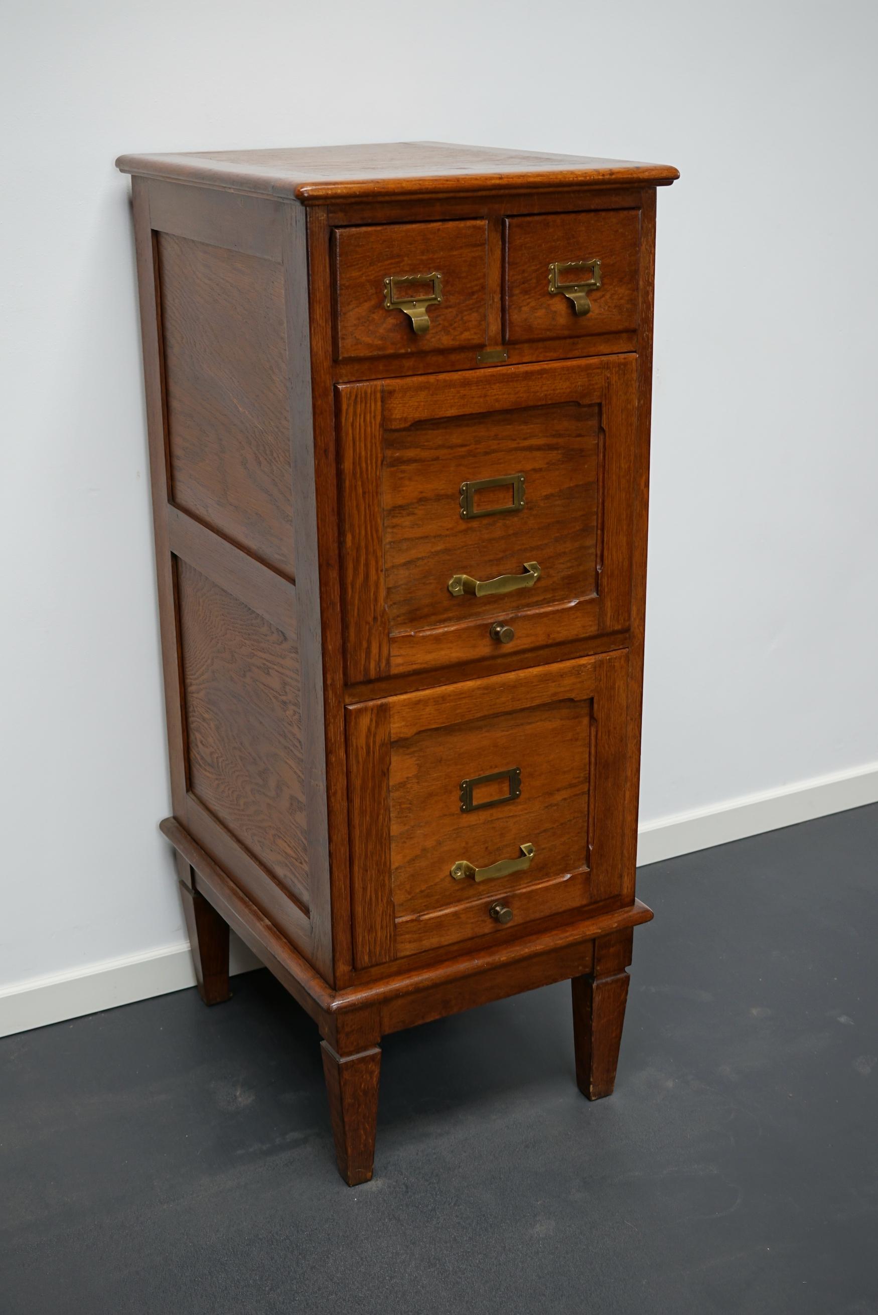 French Oak Apothecary Cabinet / Filing Cabinet, 1920s 1