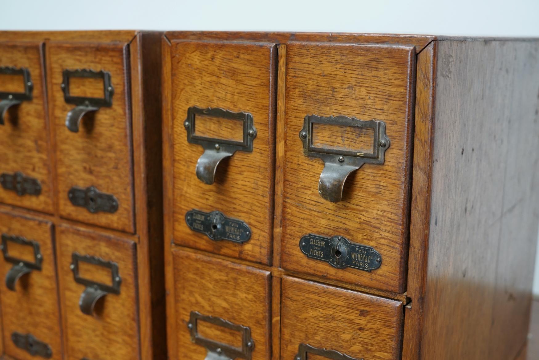 old wooden file cabinets